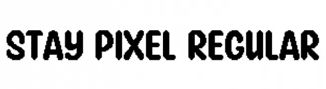 Stay Pixel Regular  Frei Schriftart Herunterladen