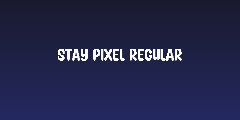 Stay Pixel Regular Social Header