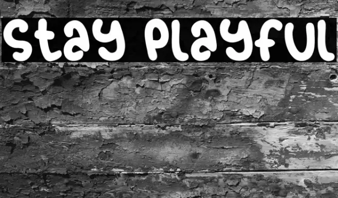 Stay Playful Font examples