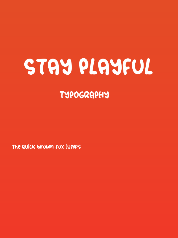 Stay Playful Poster