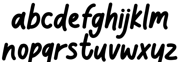 Stay Positive Font LOWERCASE