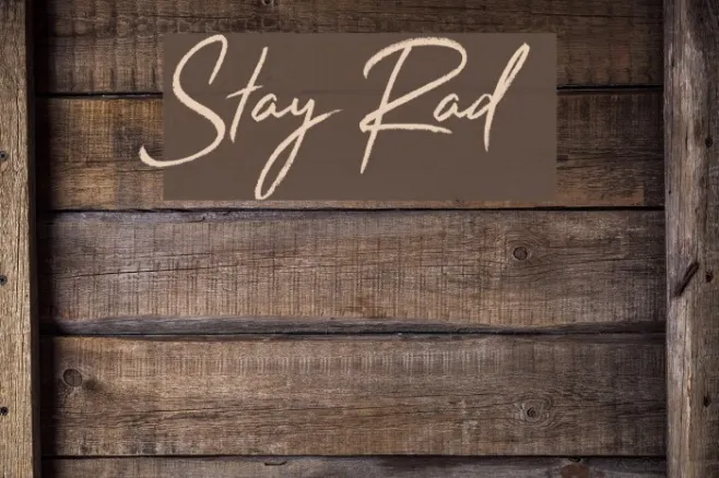 Stay Rad Example 1