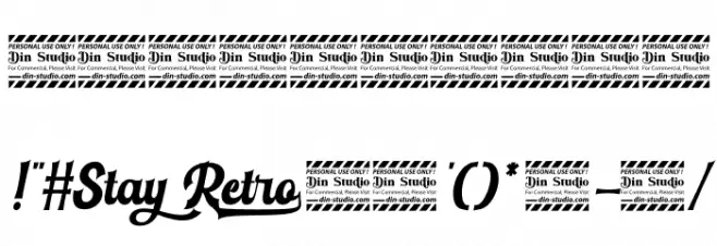 Stay Retro personal use Regular Font OTHER CHARS