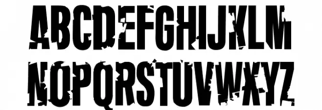 Stay Strrrange Schriftart Kleinbuchstaben