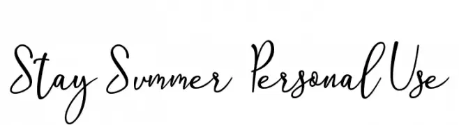 Stay Summer - Personal Use  Fuentes Gratis Descargar