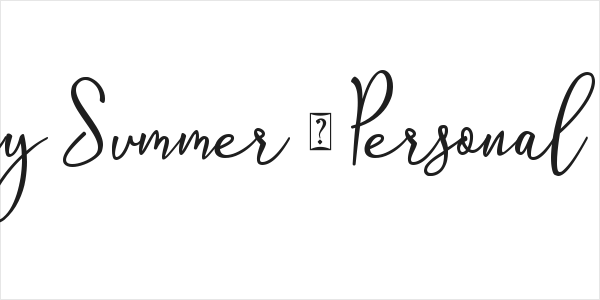 Stay Summer - Personal Use Logo