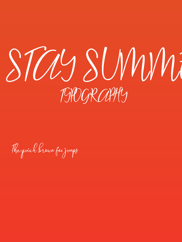 Stay Summer - Personal Use Poster