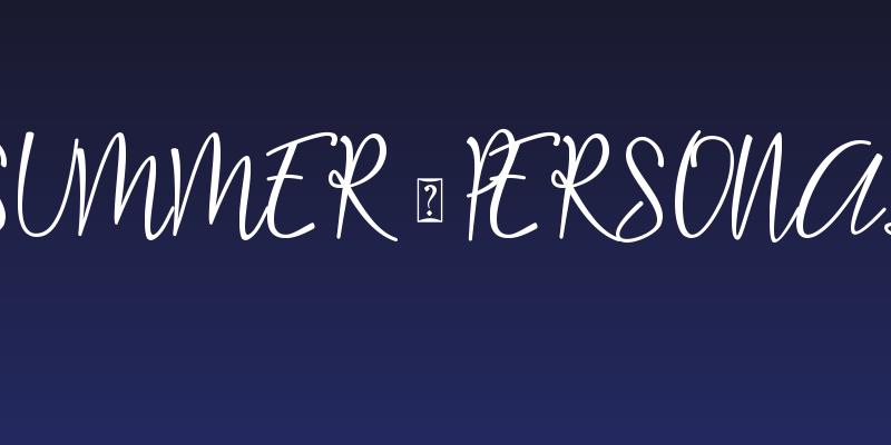 Stay Summer - Personal Use Social Header
