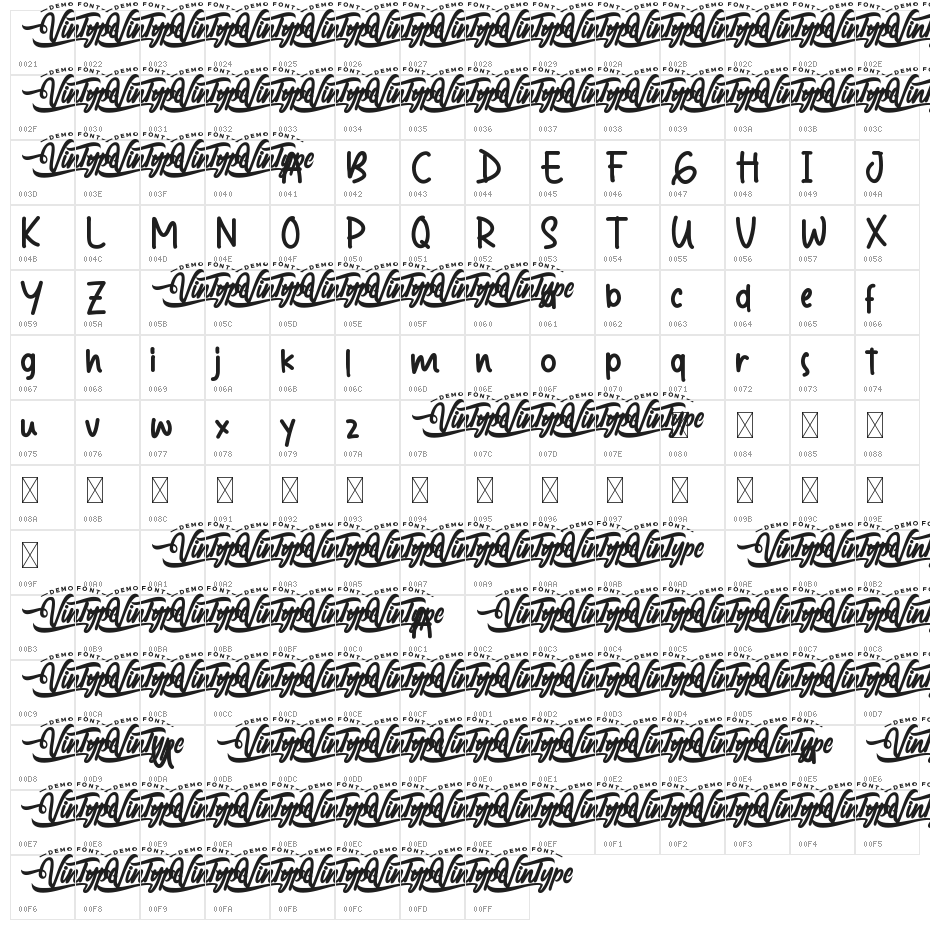 Stay There Demo Character Map