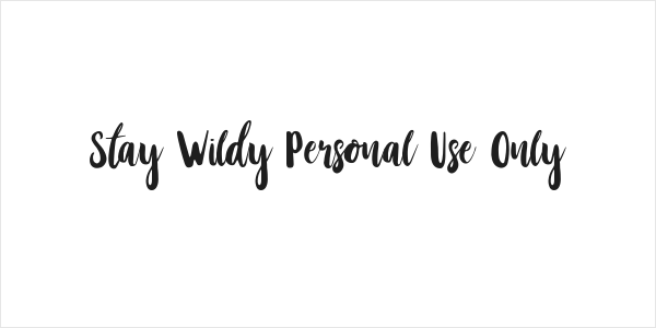 Stay Wildy Personal Use Only Logo