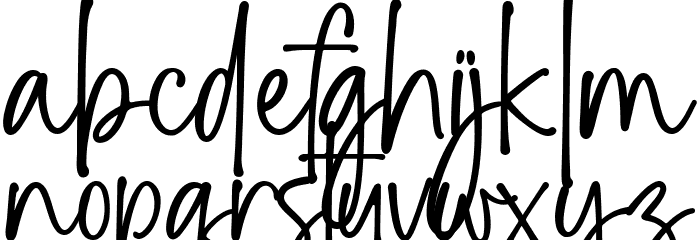 Stay Wonderland Font LOWERCASE