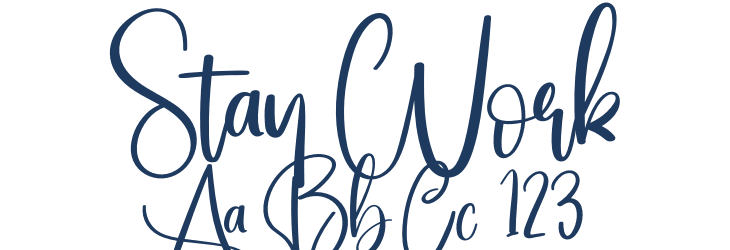 Stay Work Font Preview