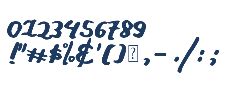 Stay Young Font Other Characters