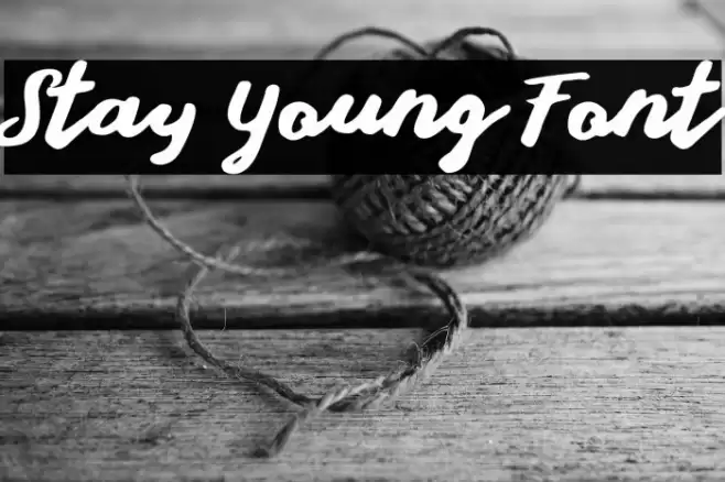 Stay Young Font Font examples