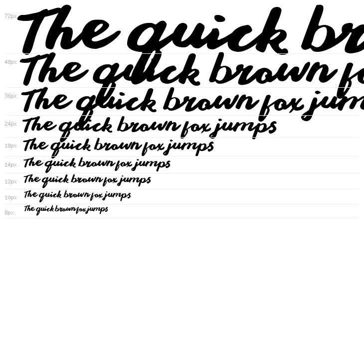 Stay Young Font Waterfall