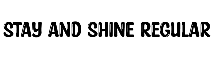 Stay and Shine Regular  Free Fonts Download