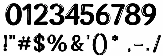 Stay and Shine Regular Font OTHER CHARS