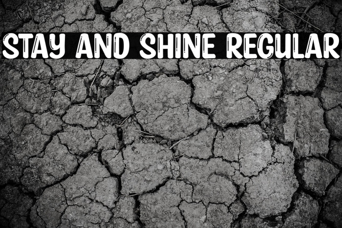 Stay and Shine Regular Example 1