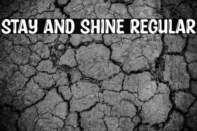 Stay and Shine Regular Font examples