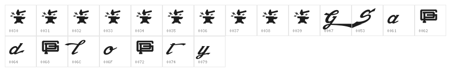 StayGold Character Map