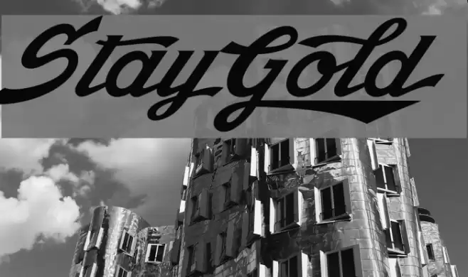 StayGold Font examples
