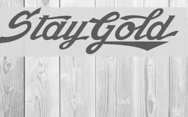 StayGold Font examples