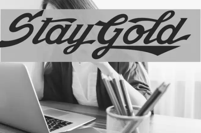 StayGold Font examples