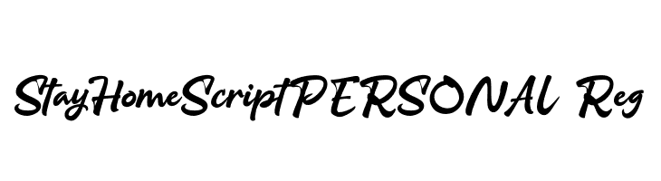StayHomeScriptPERSONAL-Reg  font caratteri gratis