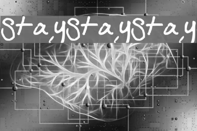 StayStayStay Font examples