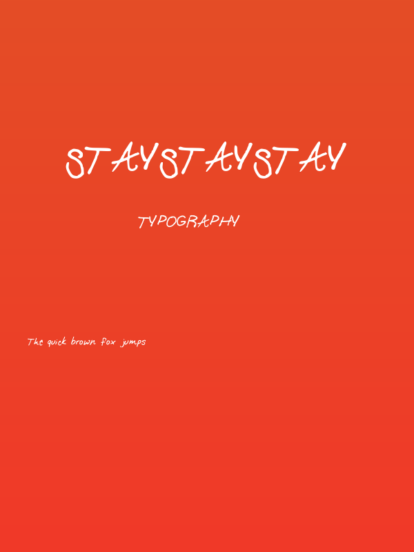 StayStayStay Poster