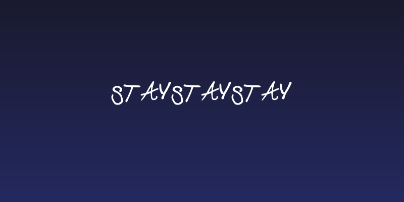 StayStayStay Social Header