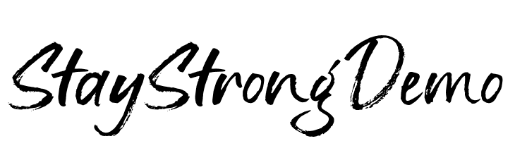 StayStrongDemo  フリーフォントのダウンロード