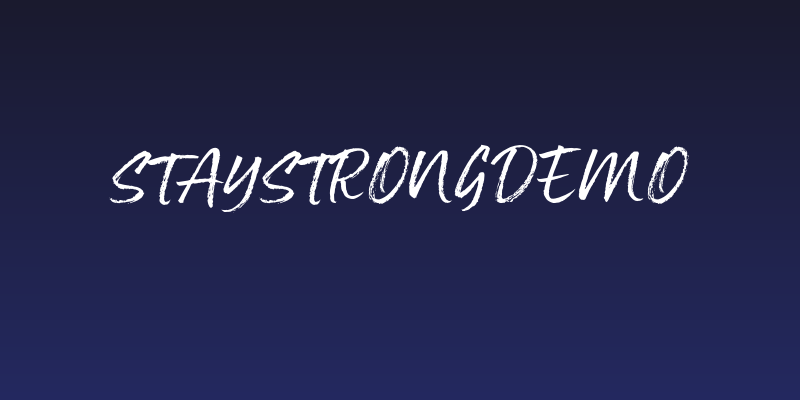 StayStrongDemo Social Header