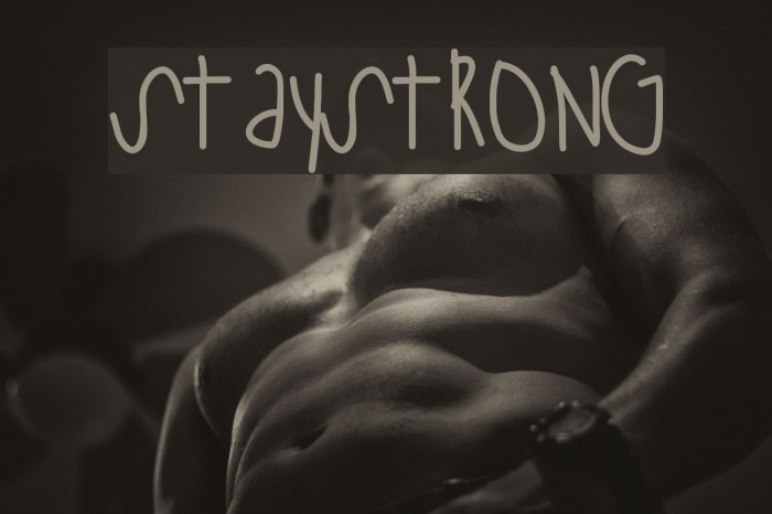 StayStrong Font examples