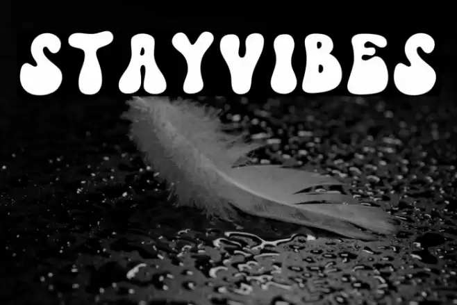 StayVibes Font examples