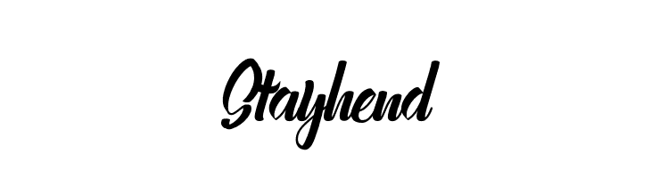Stayhend  フリーフォントのダウンロード