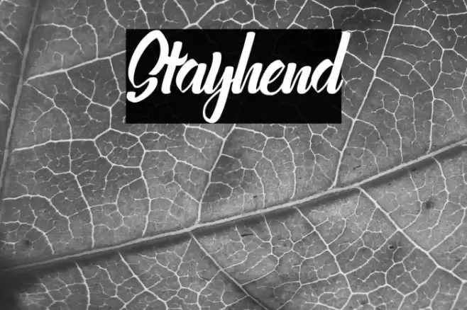 Stayhend Font examples
