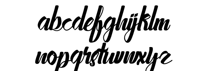 Stayhend Font LOWERCASE
