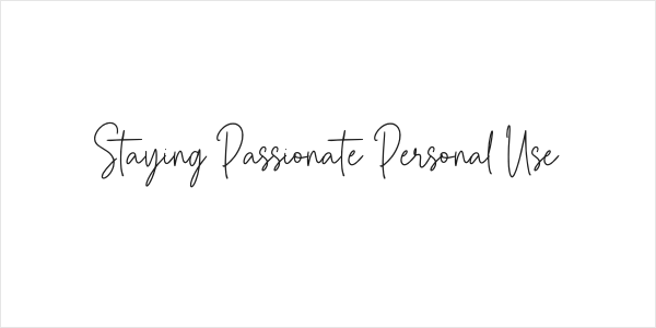 Staying Passionate Personal Use Logo