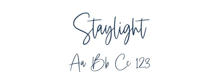 Staylight Font Preview
