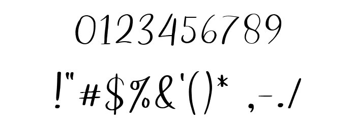 Staylist Regular Font OTHER CHARS