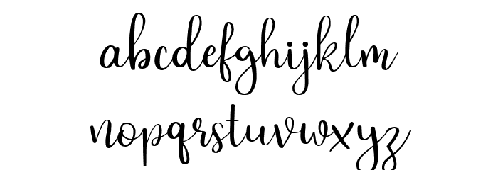 Staylist Regular Font LOWERCASE