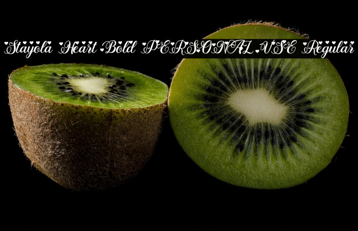 Stayola Heart Bold PERSONAL USE Regular Example 3