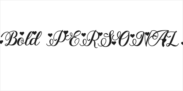 Stayola Heart Bold PERSONAL USE Regular Logo