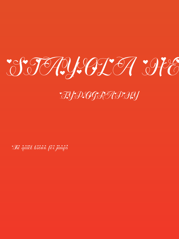 Stayola Heart PERSONAL USE Regular Poster