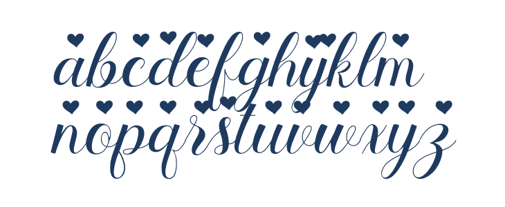 Stayola Heart PERSONAL USE Regular Lowercase