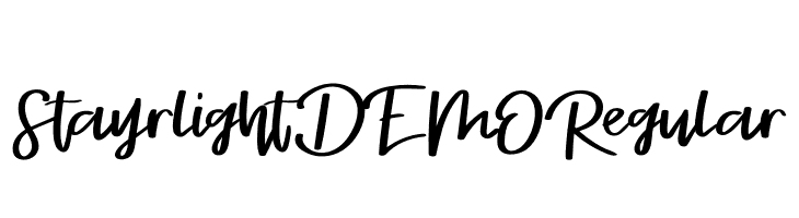 StayrlightDEMORegular  Frei Schriftart Herunterladen