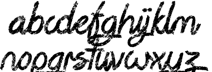 Steady Rain Font LOWERCASE