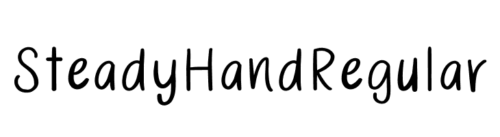 SteadyHand Regular  Fuentes Gratis Descargar