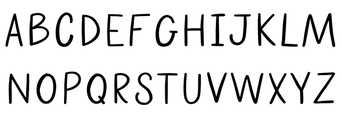 SteadyHand Regular Schriftart Groß